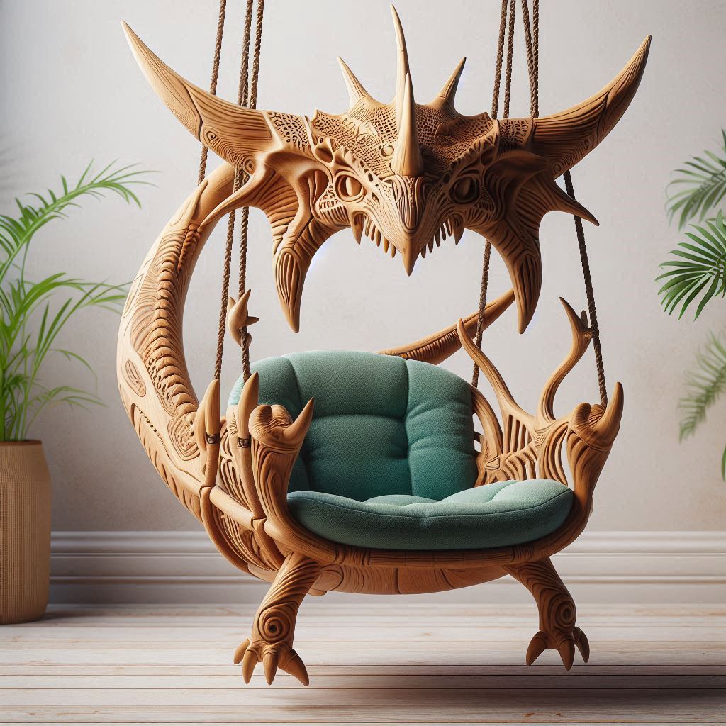 setting up your hanging dinosaur lounger