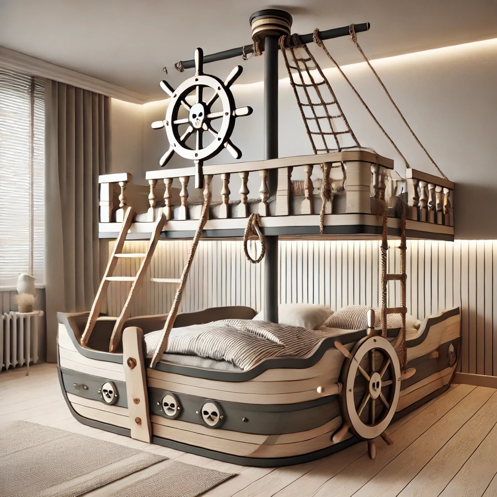 Pirate Ship Bunk Bed Design Intergration