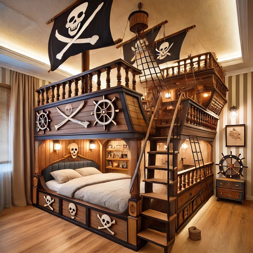 Pirate Ship Bunk Bed: Modern Design & Adventure