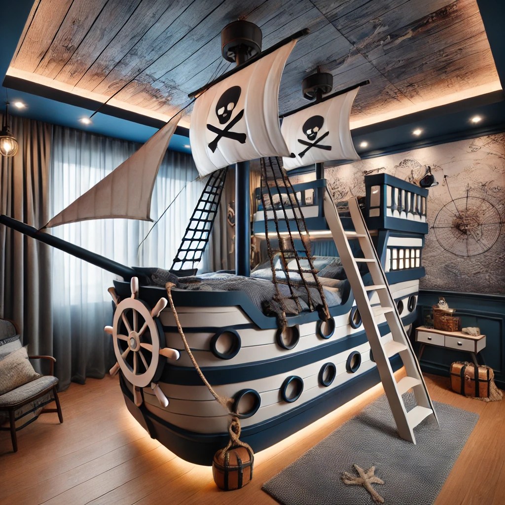 The Pirate Ship-Shaped Bunk Bed Concept