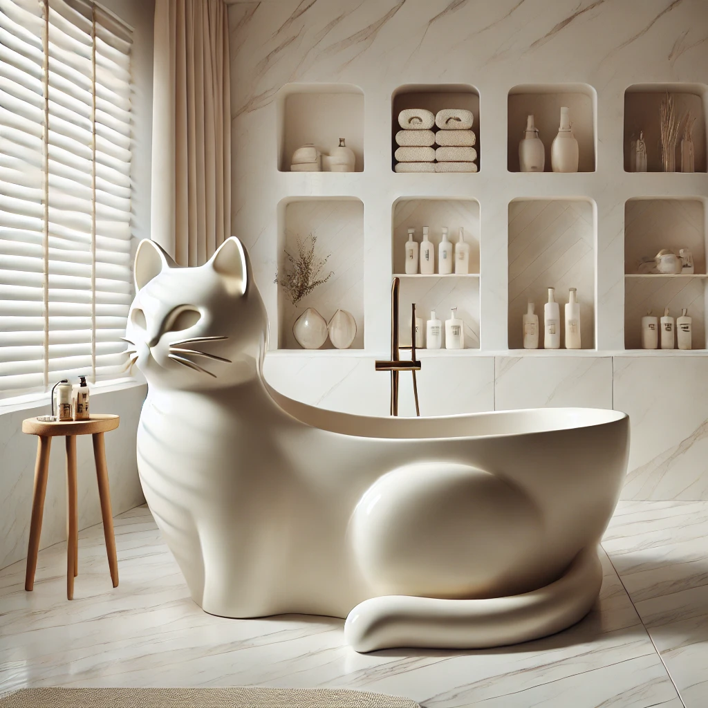 Cat Shaped Bathtub