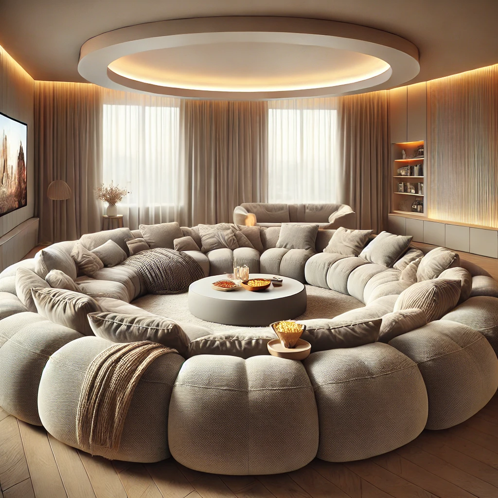 What is a Giant Circular Movie Sofa