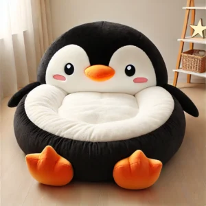 penguin-shaped bed