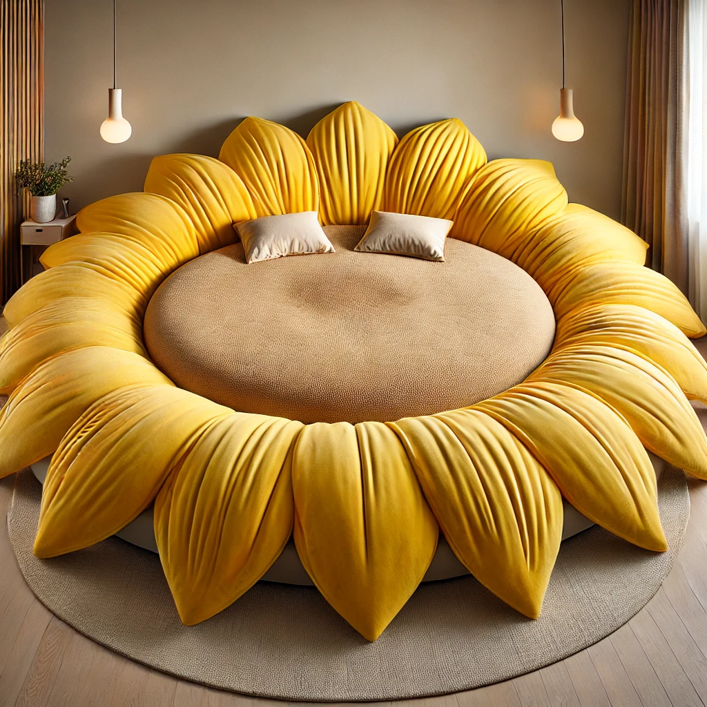 The Sunflower Shaped Bed as a Fusion of Nature and Creativity