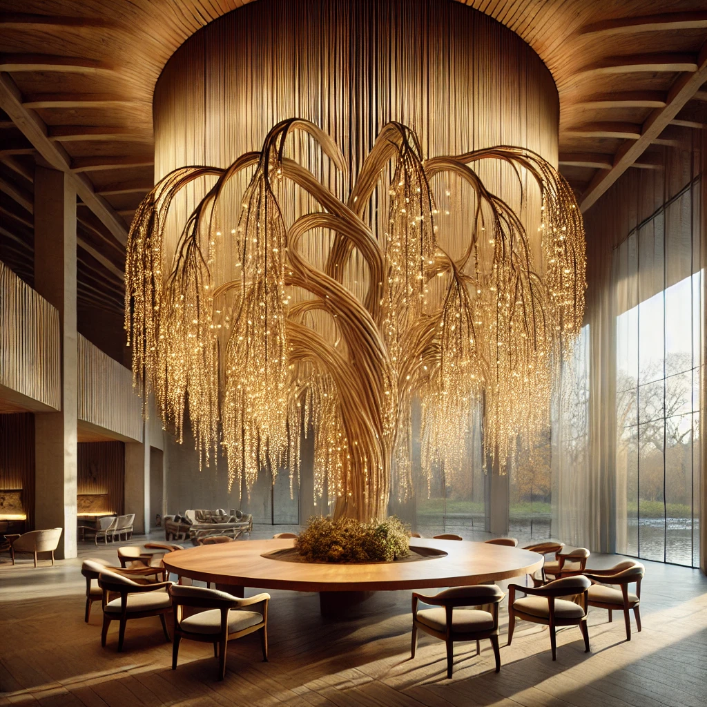 What is a Weeping Willow Chandelier