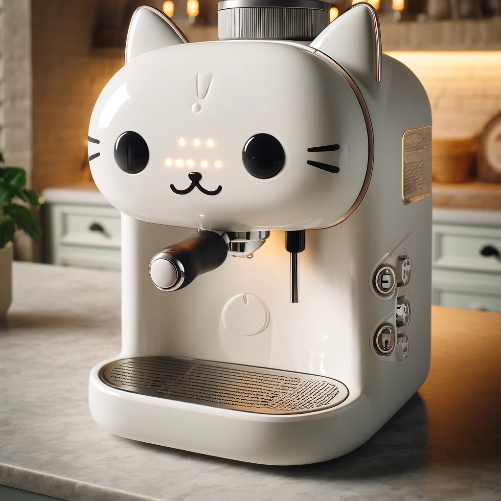 Cat Shaped Coffee Machine