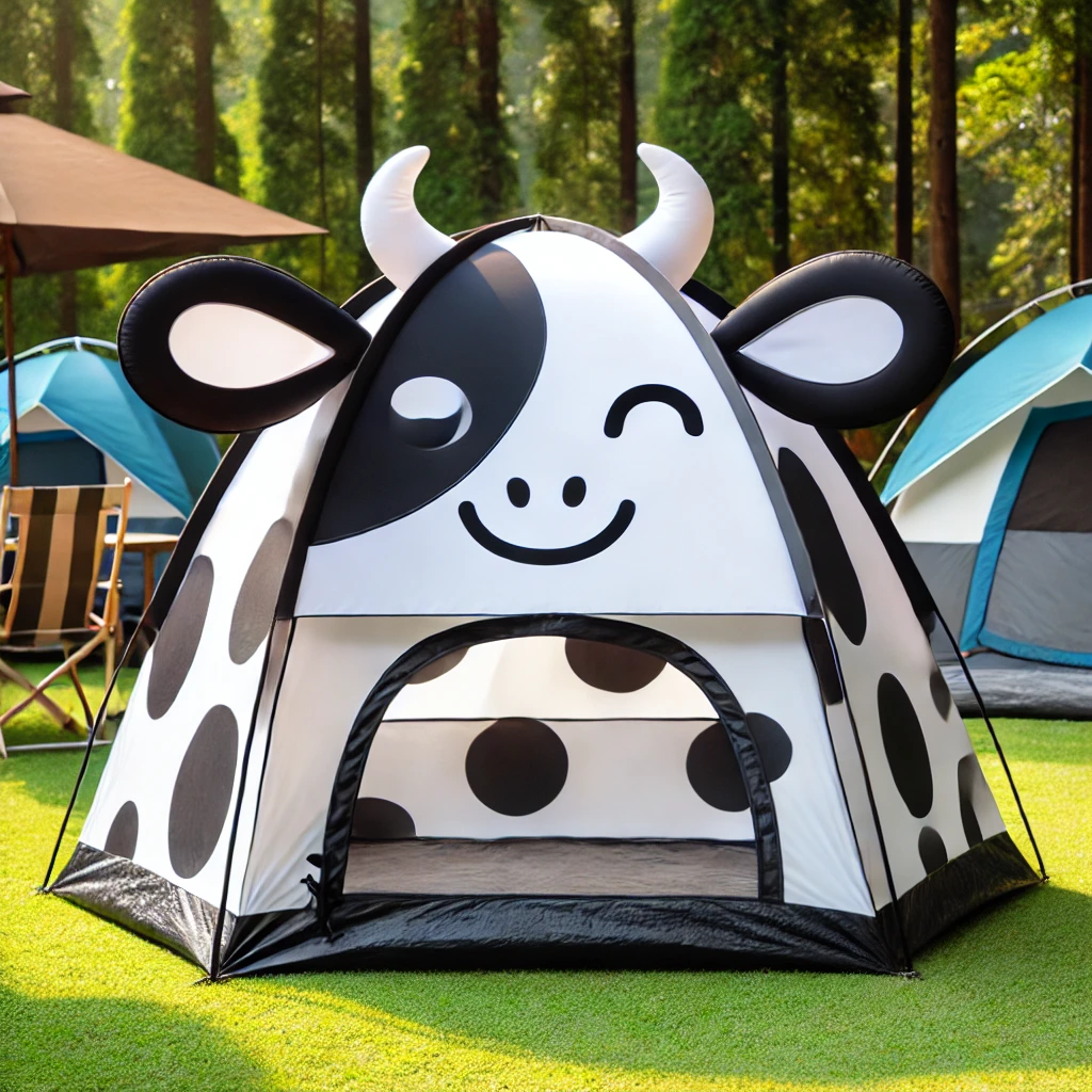 Creative Design Features of a Cow Camping Tent