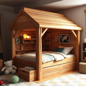 cabin shaped bed