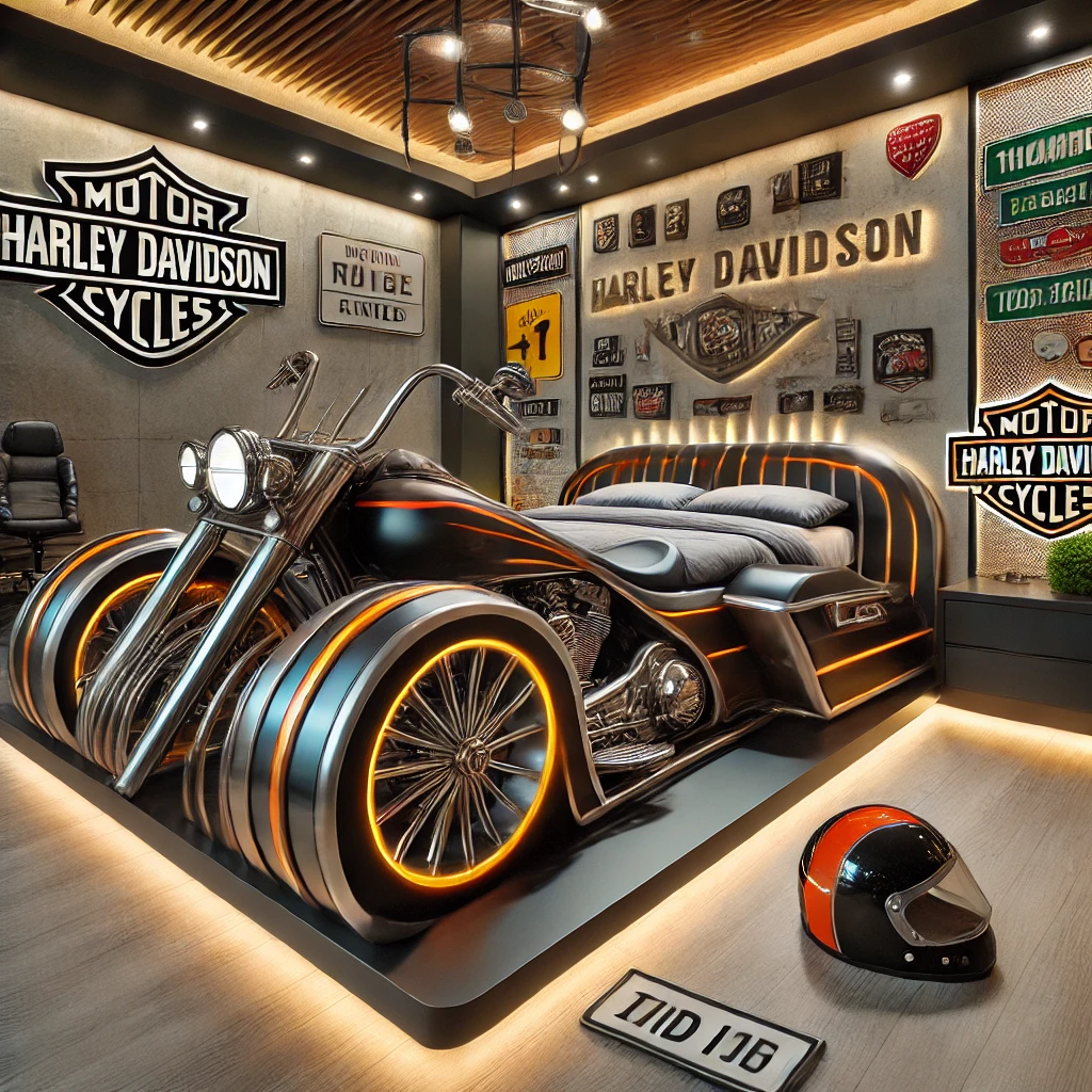 Harley Davidson Bed: Ultimate Biker's Dream Collection