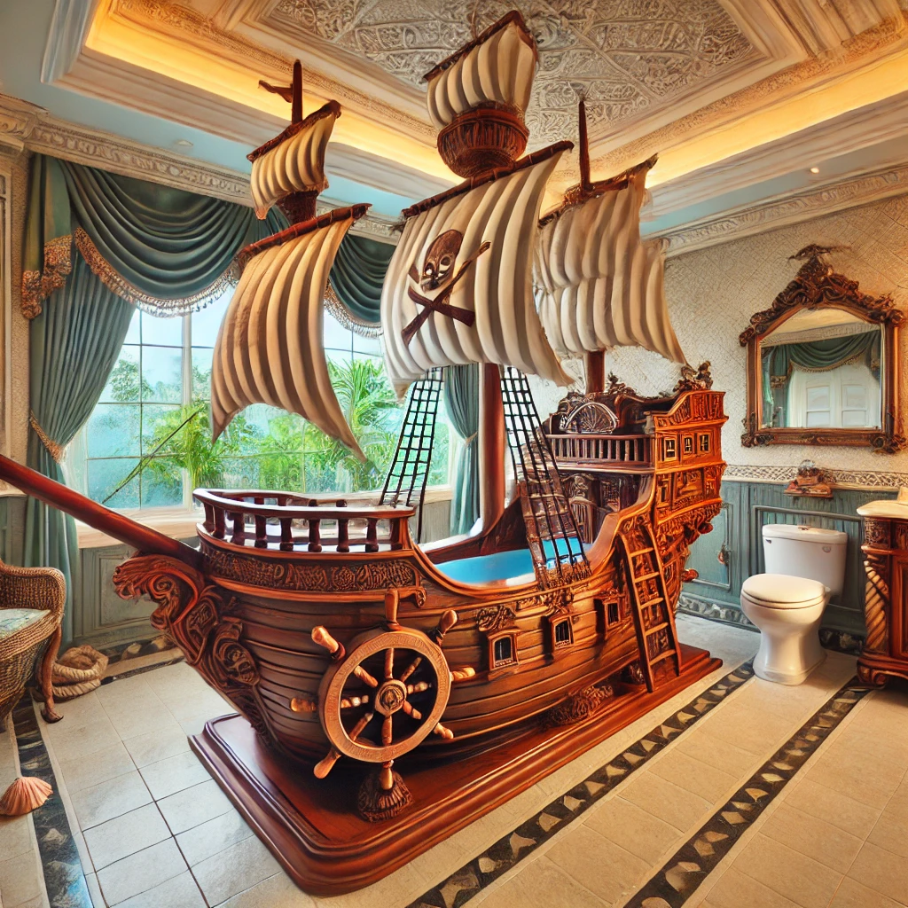 How to Incorporate a Pirate Ship Bathtub into Your Bathroom Design