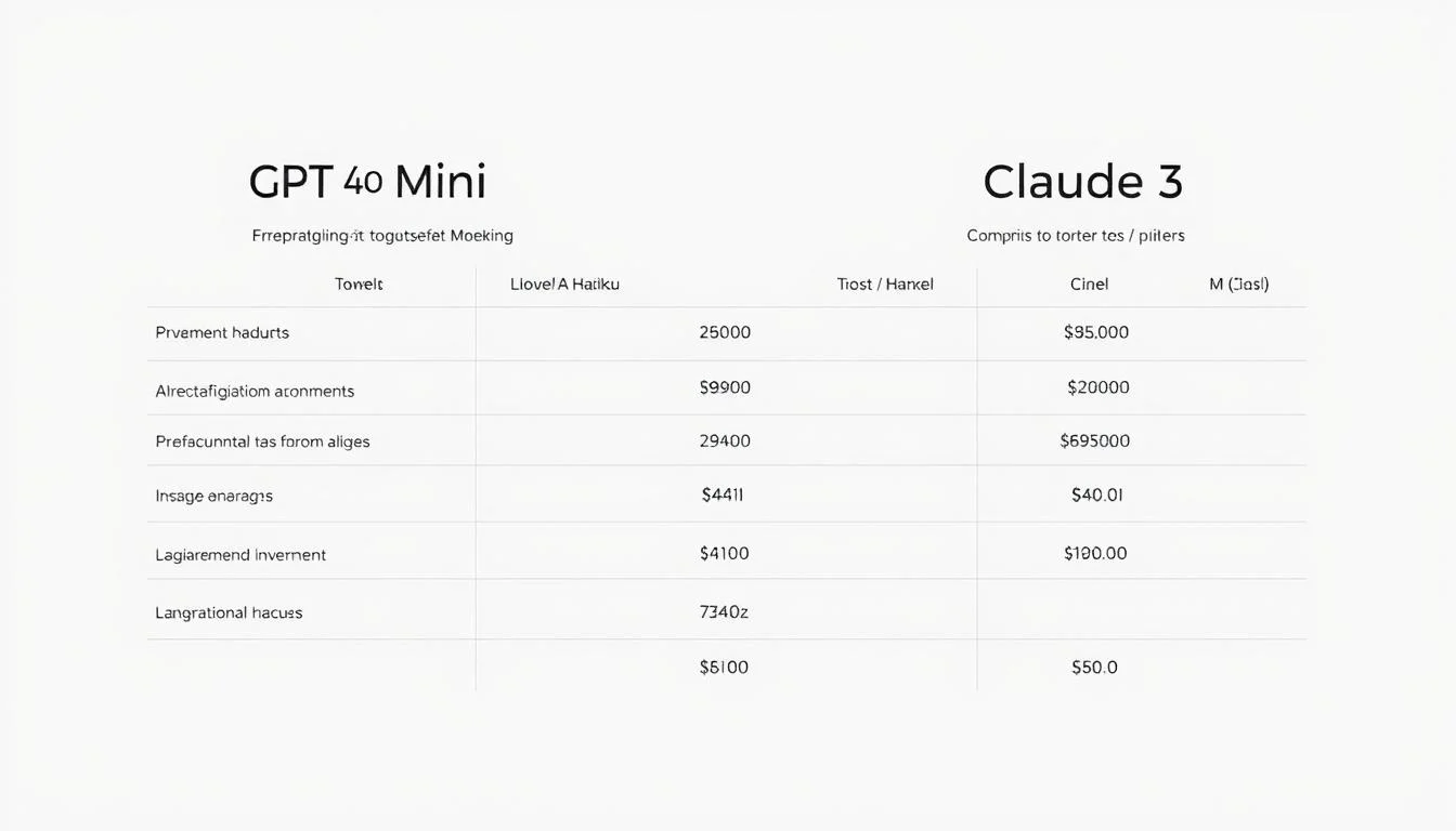AI Model Pricing Comparison