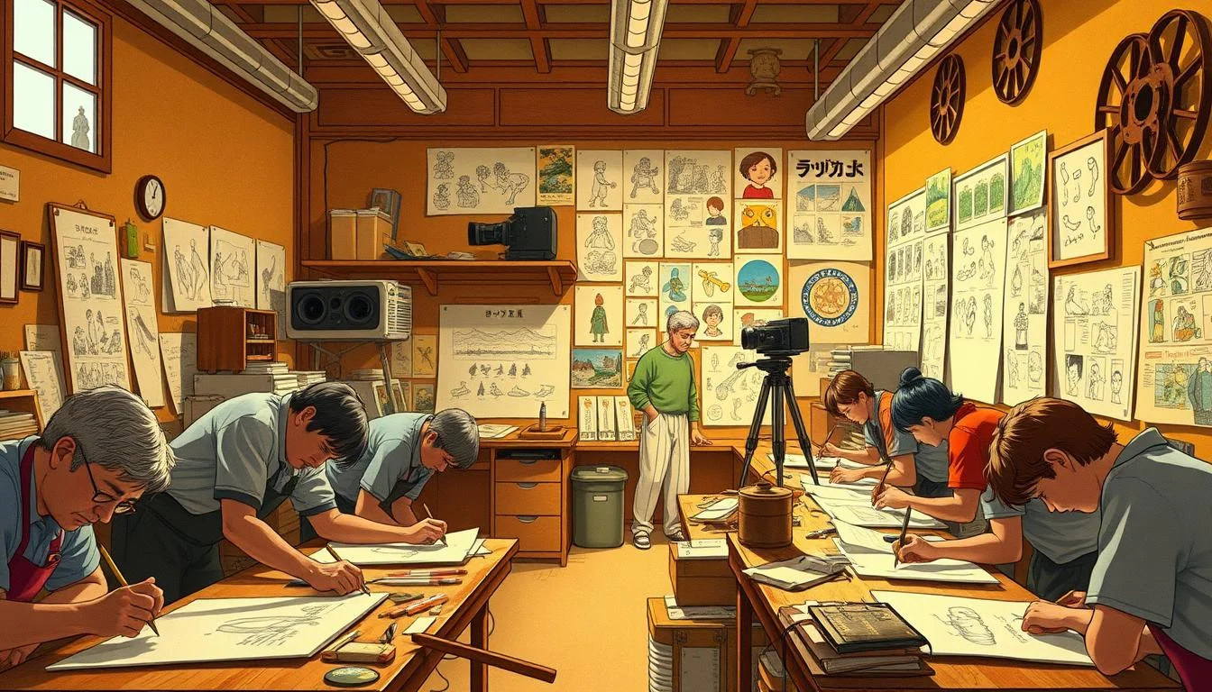 Ghibli production process and animation techniques