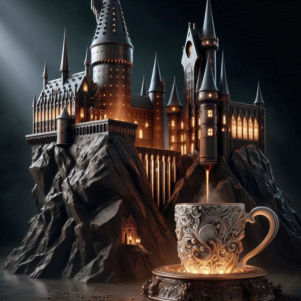 Design Details of the Hogwarts Castle Coffee Maker