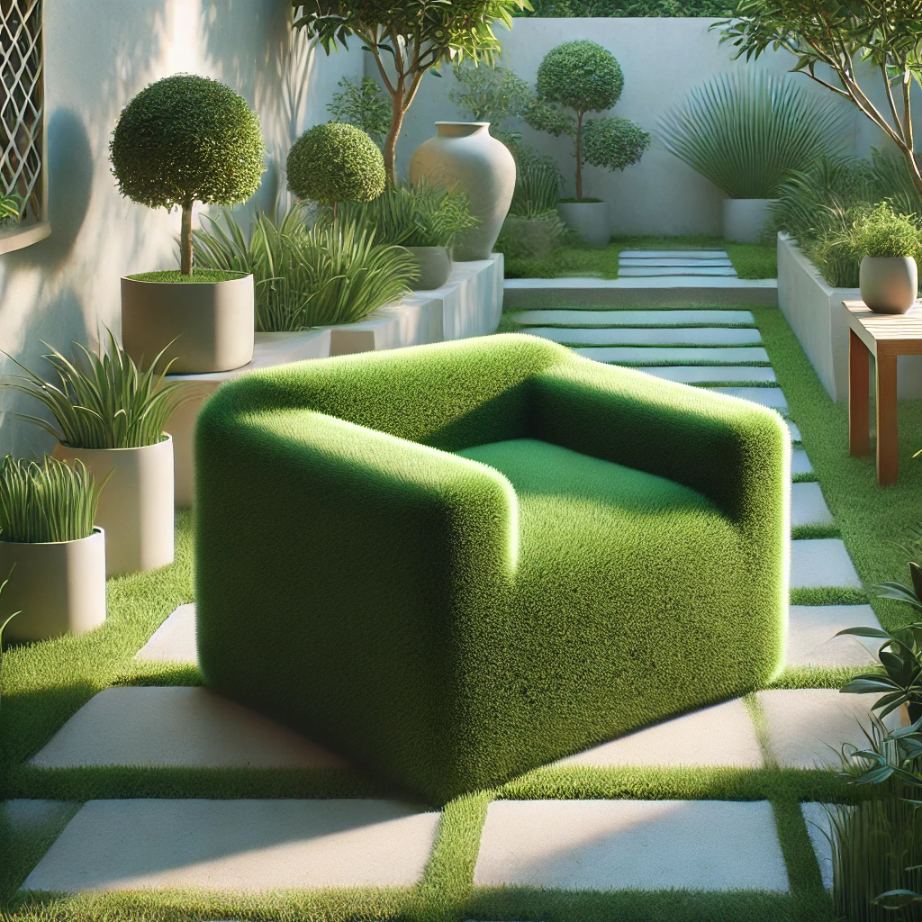 Designing a Cohesive Outdoor Space Around a Grass Chair
