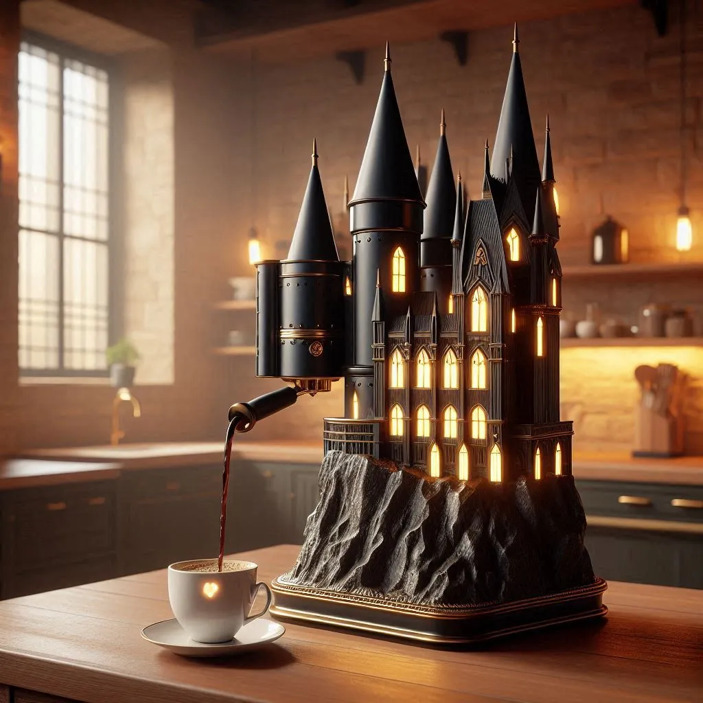 hogwarts inspired coffee brewer