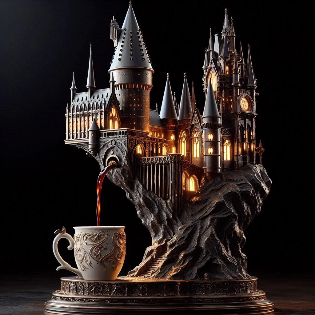 hogwarts inspired espresso maker
