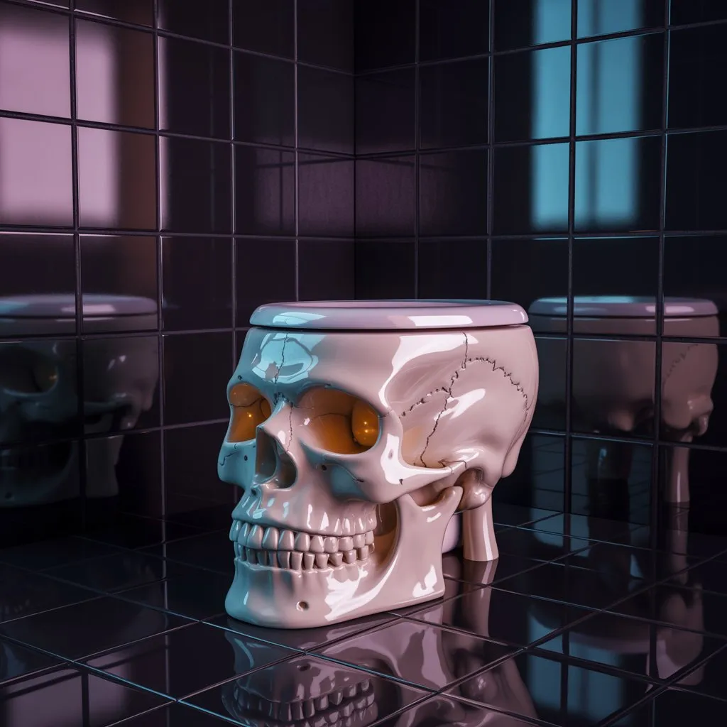 skull toilet price