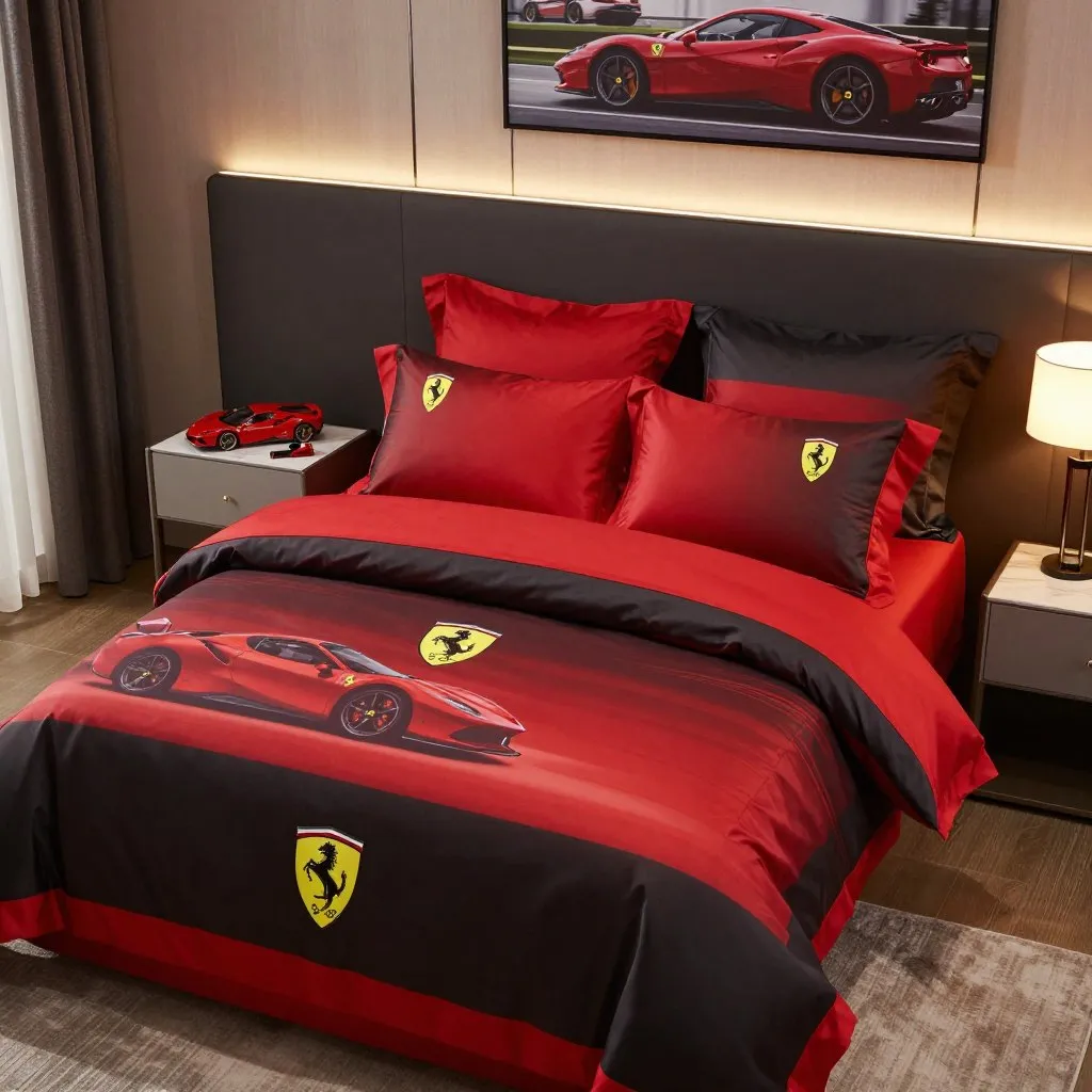 ferrari bed comforter