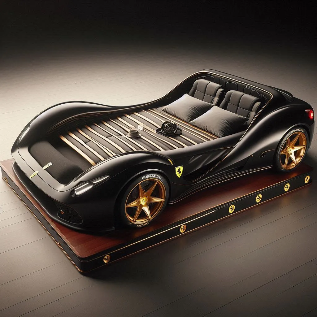 luxury car bed Ferrari