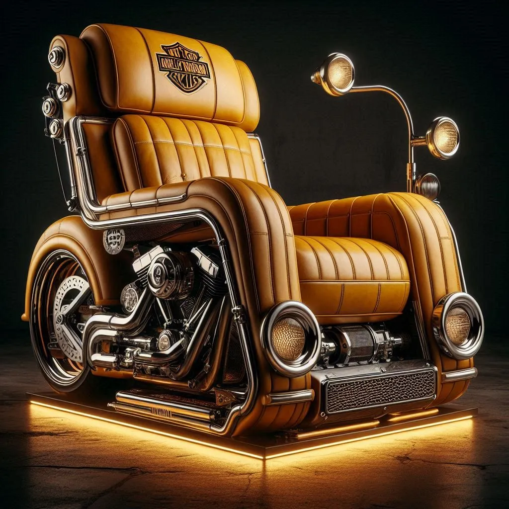 vintage harley davidson chair