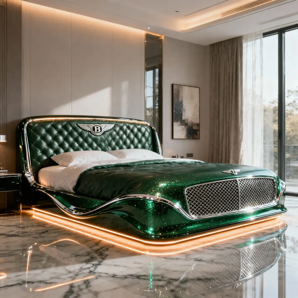 Bentley bed - integrated lighting