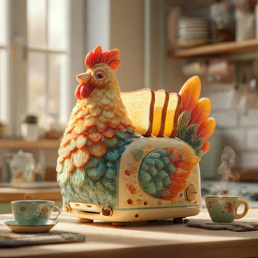 chicken shaped toaster 1