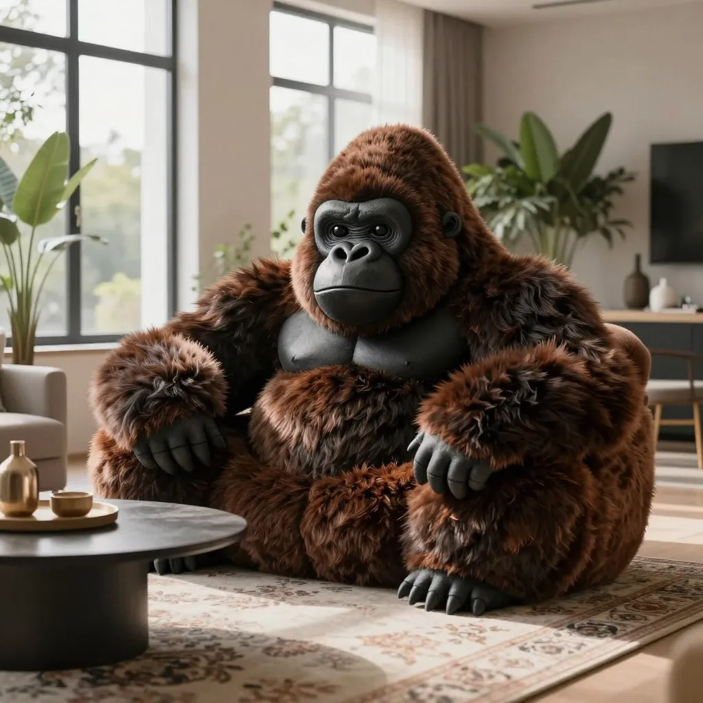 comfortable gorilla couch