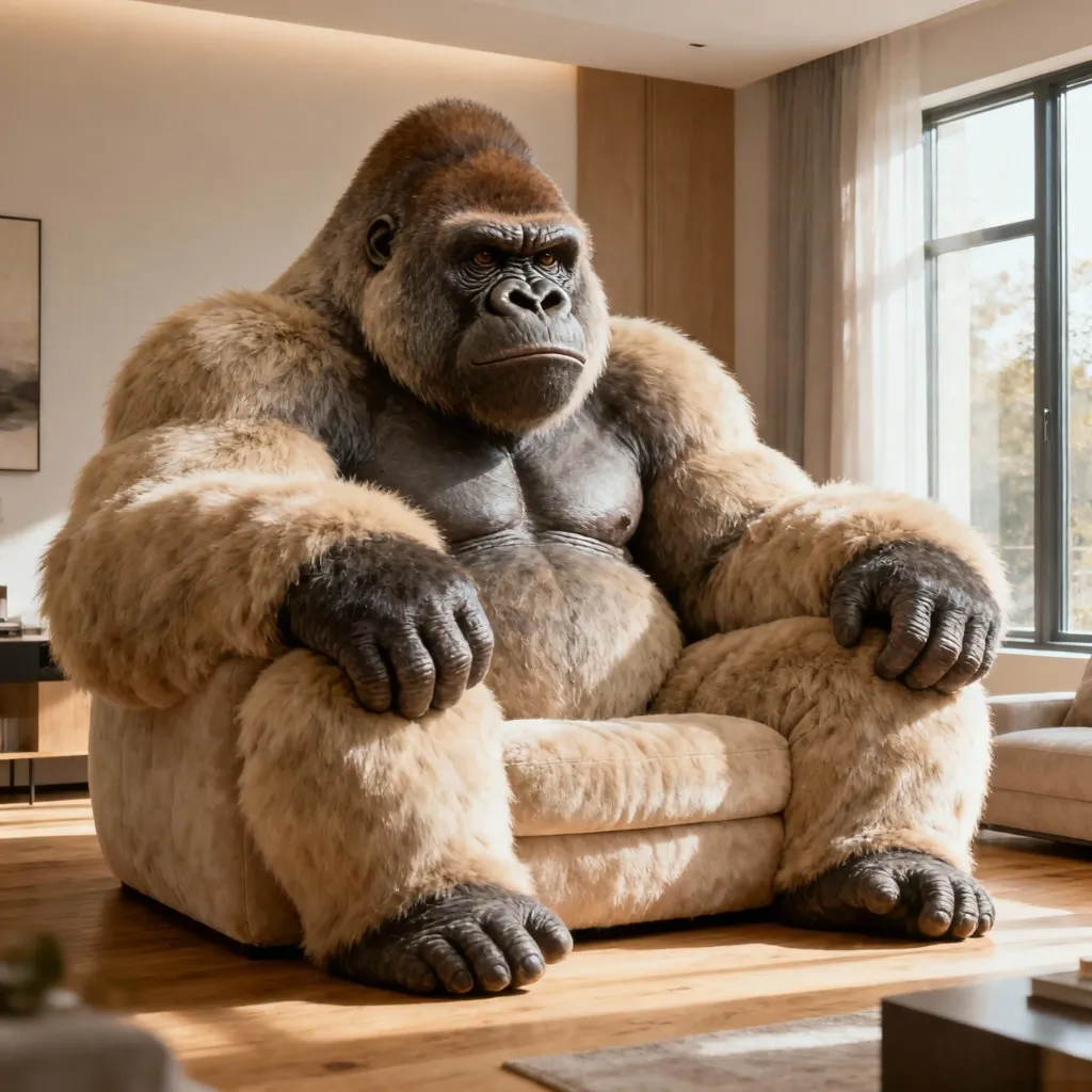 gorilla-inspired decor
