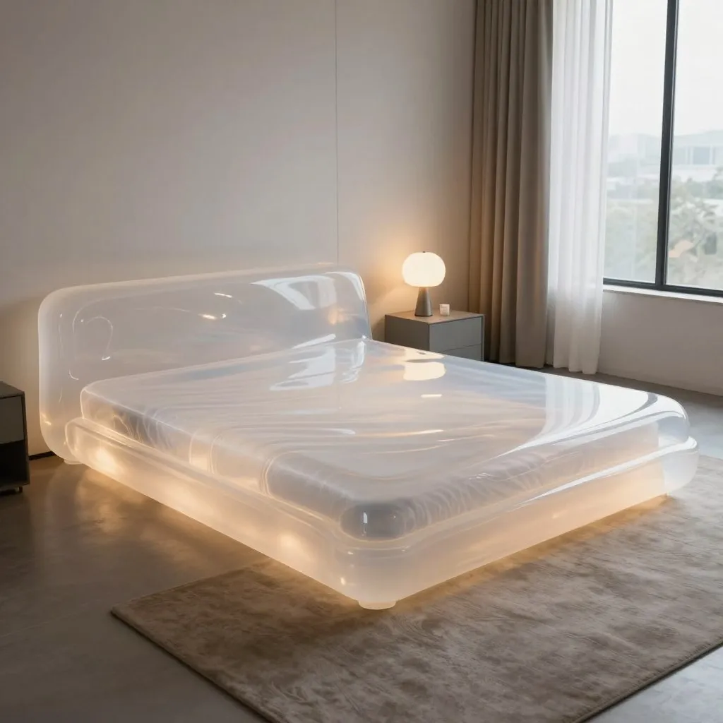 transparent gel bed