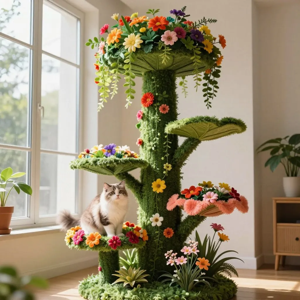 best flower cat tree