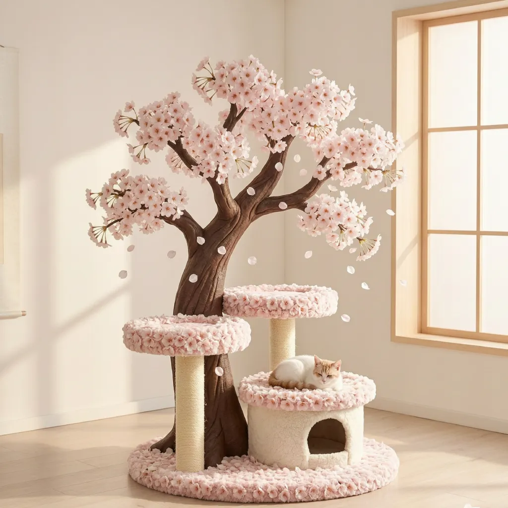 cat trees flower