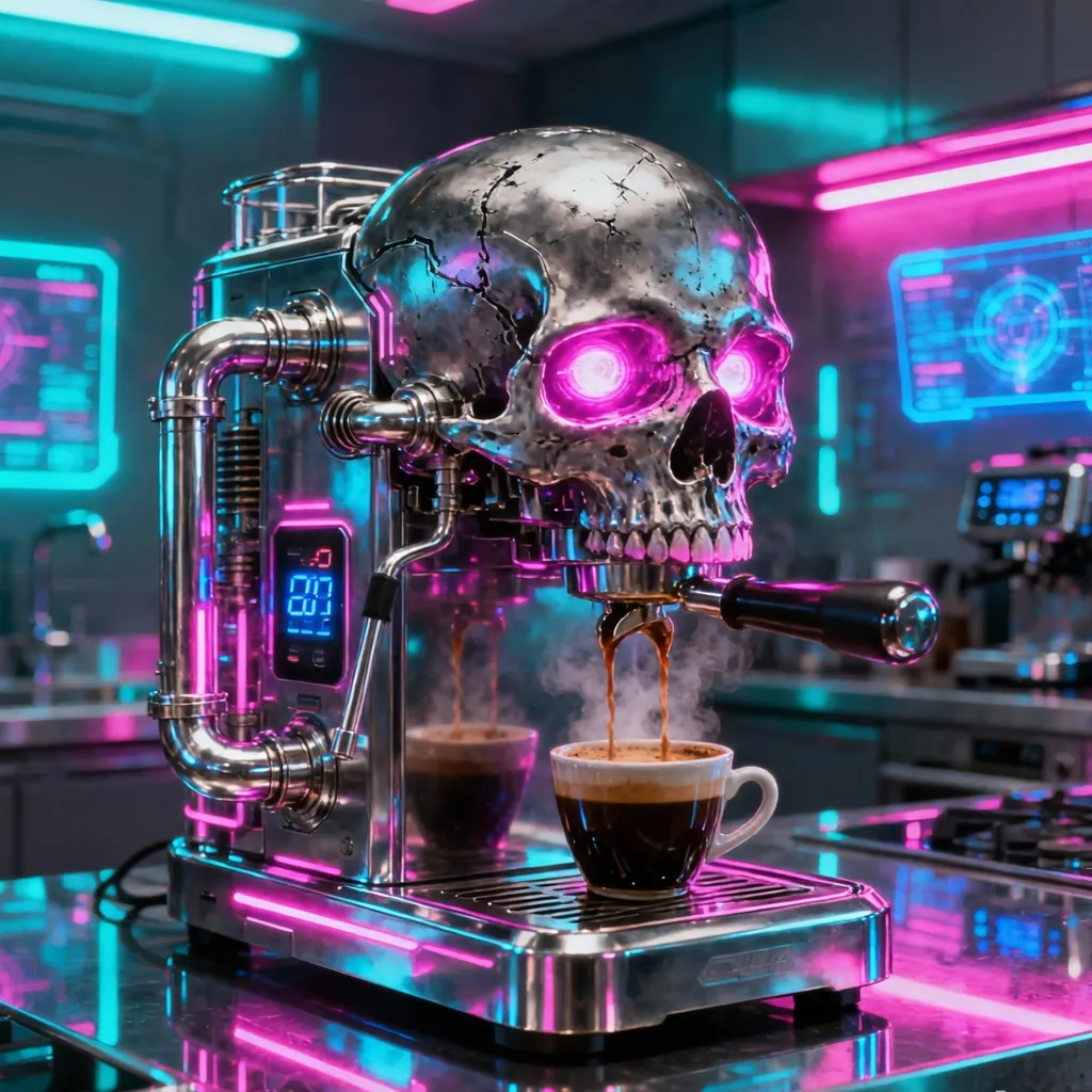 Conclusion skull coffee maker
