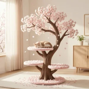 flower cat tree