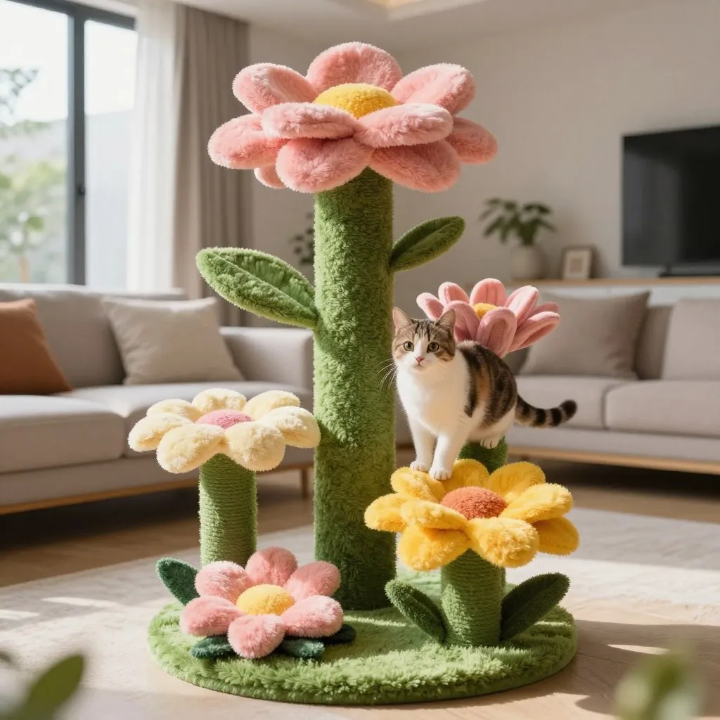 flower cat tree 6