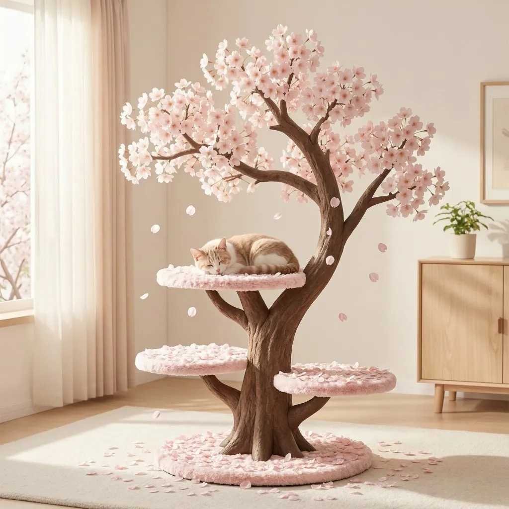 flower cat tree