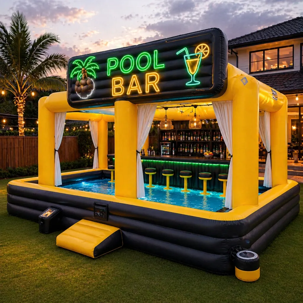 inflatable pool bar for adults