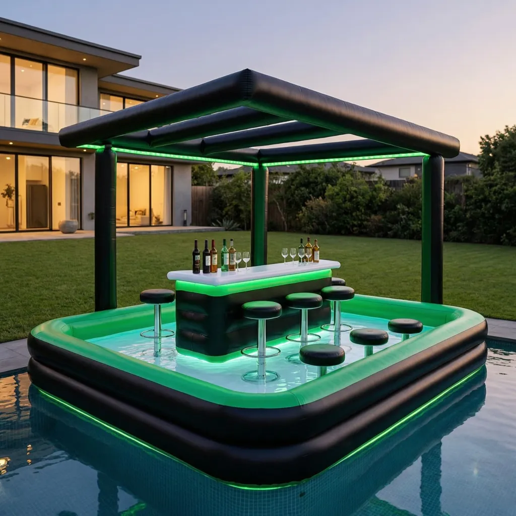 inflatable swimming pool bar
