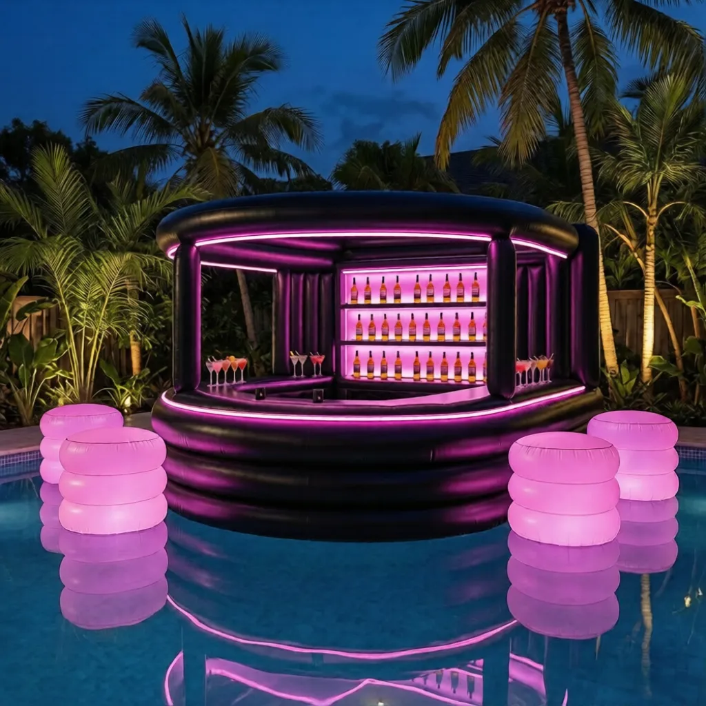 portable inflatable pool bar