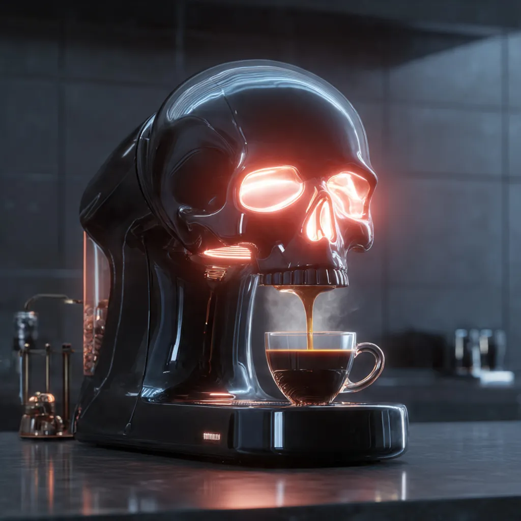 skull coffee maker 2