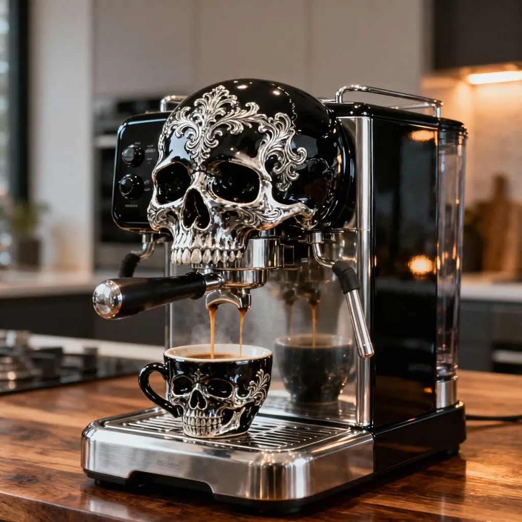 skull coffee maker 3