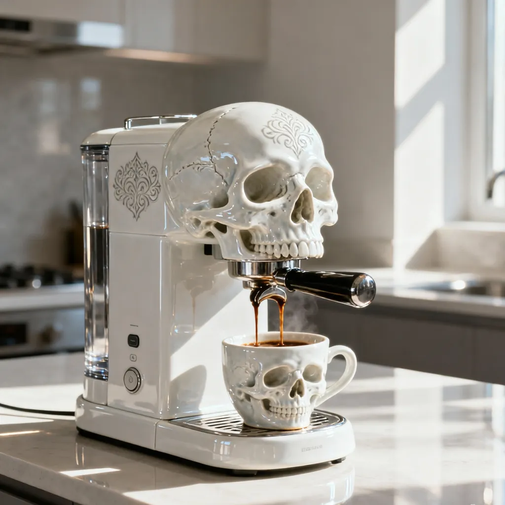skull coffee maker safety