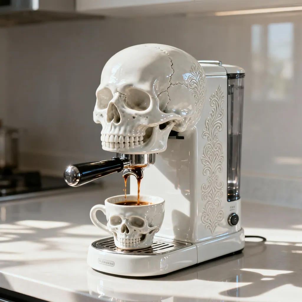 Usability and Maintenance of the Skull-Themed Coffee Machine
