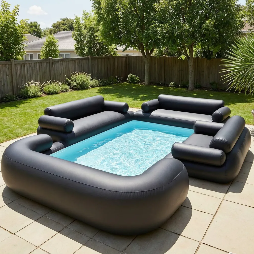 inflatable sofa pools for backyard
